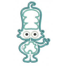 Stickdatei - Alien Mann Appli